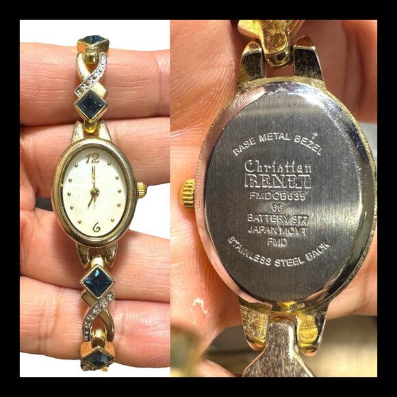 Repurposed VNTG Watch Opera Necklace Scene from the  of Beggars Opera by Hogarth - Picture 13 of 17